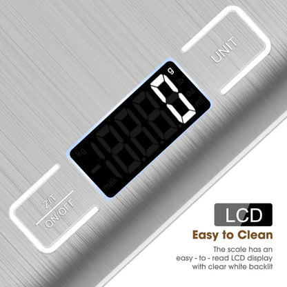 Digital Kitchen Scale with Tare Function and LCD Display - Smarsty