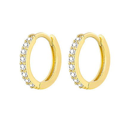 ZAKOL Gold CZ Hoop Earrings for Women Stylish Fashion Jewelry - Smarsty