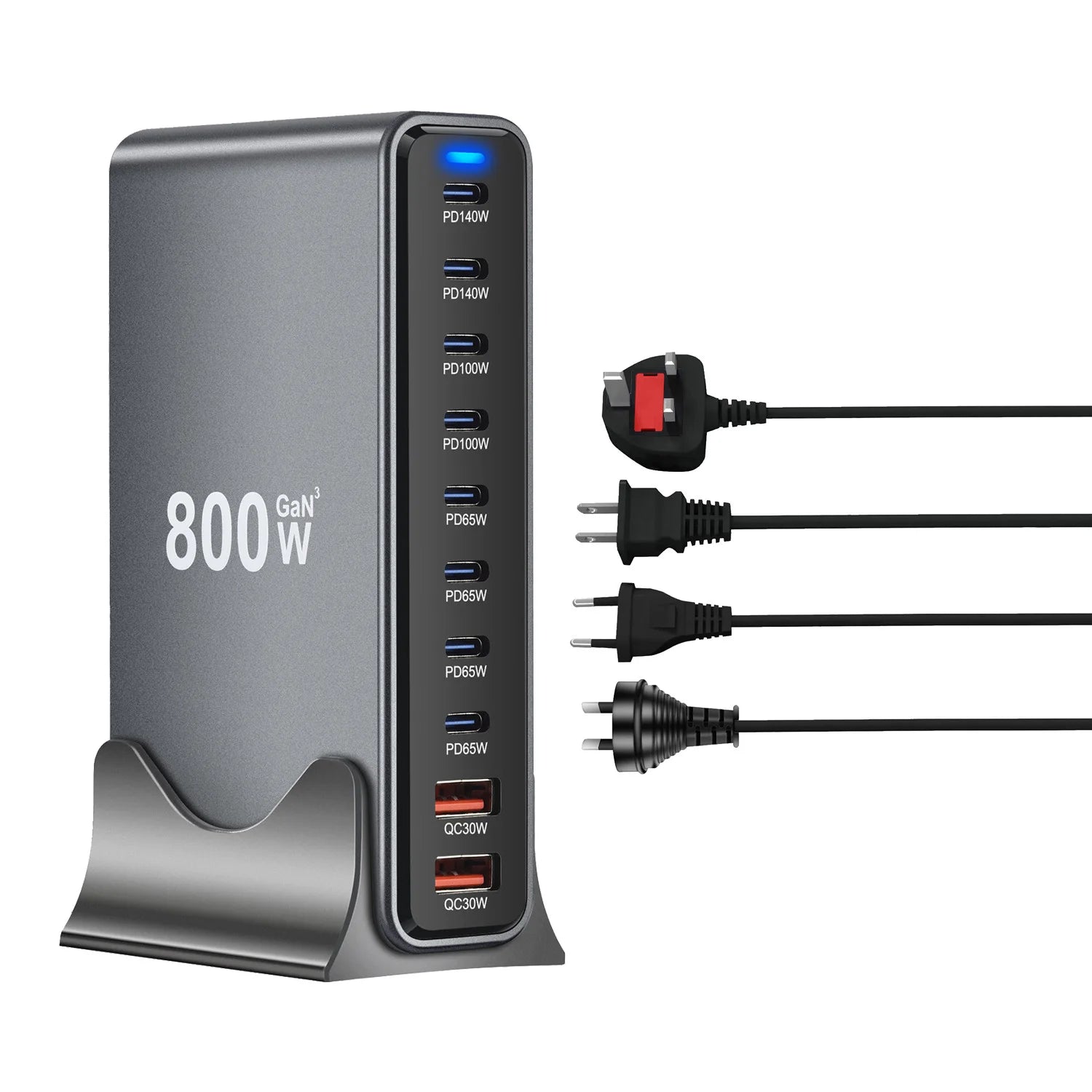 GaN 800W Desktop USB C Charger PD3.1 Fast Charge Pro - Smarsty