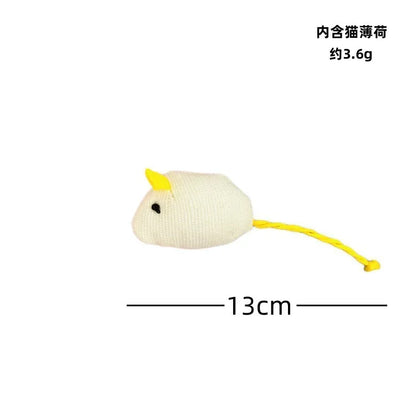 Funny Plush Cat Toy Soft Solid Interactive Mice Mouse Toys For Funny Kitten Pet Cats Playing Scratch Training Game Supplies