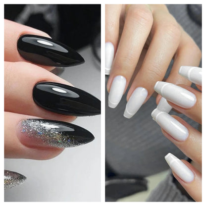 Macaron Series Gel Nail Polish Set with Glitter - Smarsty
