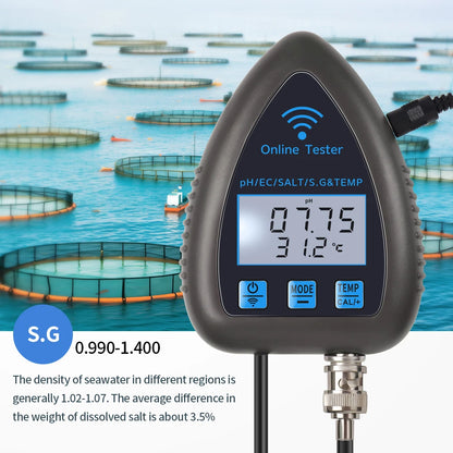 Tuya WiFi 5 in 1 Water Quality Monitor for Aquariums - Smarsty