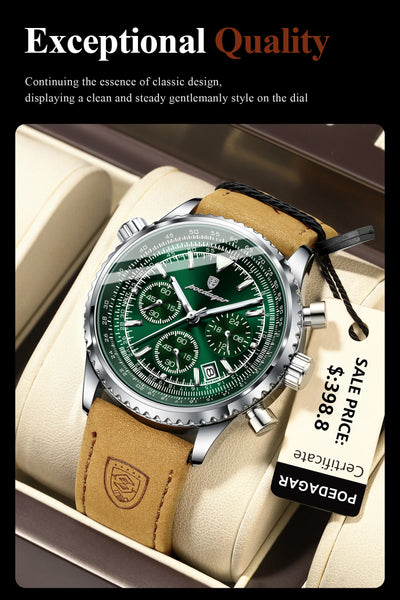 Luxury Waterproof Quartz Chronograph Watch for Men - Smarsty