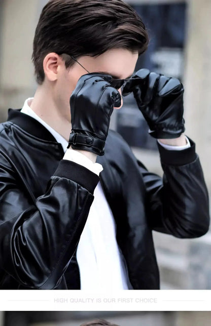 Men's Waterproof Winter Cycling Gloves Warm Cold Protection - Smarsty