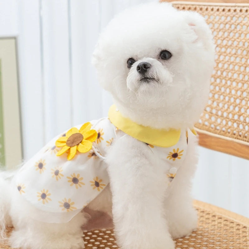 Cute Summer Dog Princess Dress with Bow Lace - Smarsty