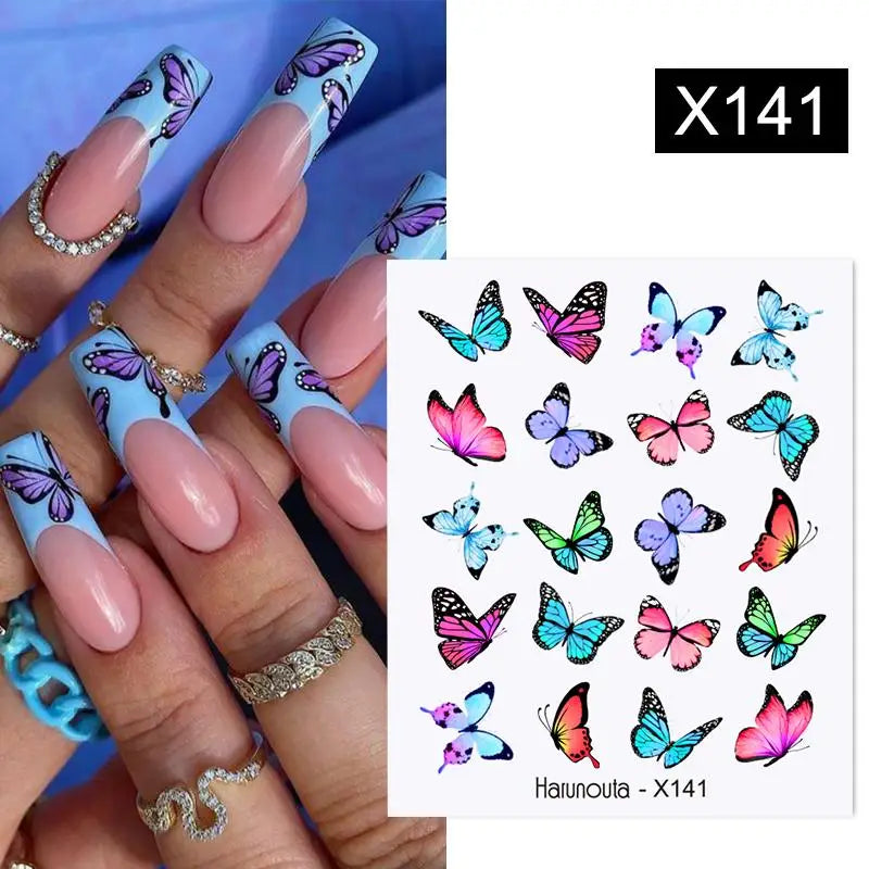 3D Colorful Marble Nail Stickers for DIY Art - Smarsty