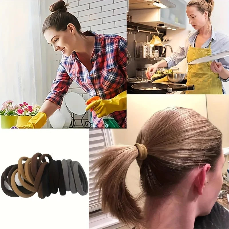 20/50/100pcs Four seasons Elastic Hair Bands Girls 4CM Sweets Scrunchie Rubber Band Hair Ties Clips Headband Hair Accessories - Smarsty