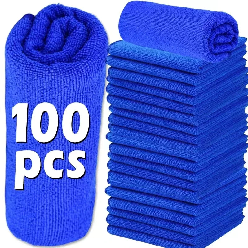 Microfiber Cleaning Cloths Lint Free Microfiber Cleaning Towel Cloths Reusable Cleaning Towels w/ Super Absorbent for Car Window - Smarsty