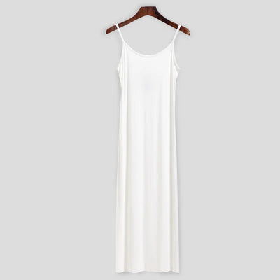 Hirsionsan Spring Autumn O-Neck Elastic Knit Long Dresses Women 2024 Elegant Chic Soft Lady Hollowing Sweater Dresses Femme New - Smarsty