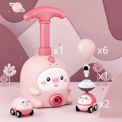 Kids Rocket Balloon Launcher Toys Educational Inertial Air Power Balloon Car Tower Science Toys for Boys Girls Christmas Gift