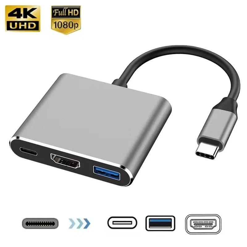USB C Hub UltraHD HDMI Adapter Includes USB 3.0 Port