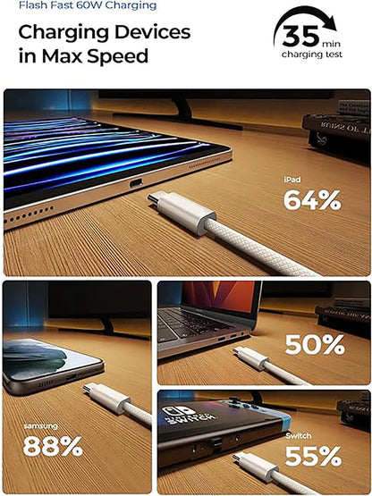 USB-C to Type C Fast Charging Cable for iPhone 15 - Smarsty