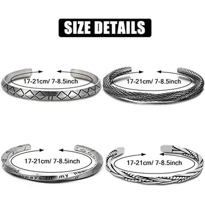 Twisted Stainless Steel Cuff Bracelet Durable Fashion Jewelry - Smarsty