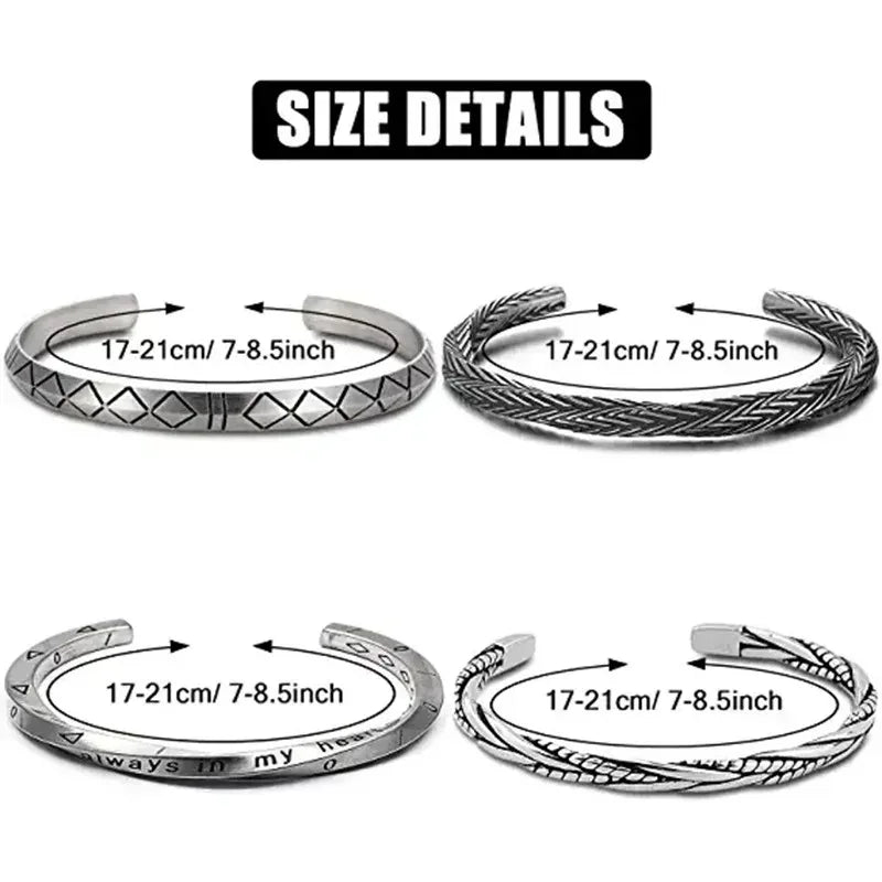 Twisted Stainless Steel Cuff Bracelet Durable Fashion Jewelry - Smarsty