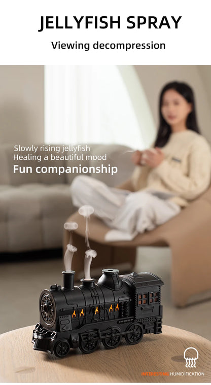 Ship Train Shape Ultrasonic Humidifier With Colorful Lights - Smarsty