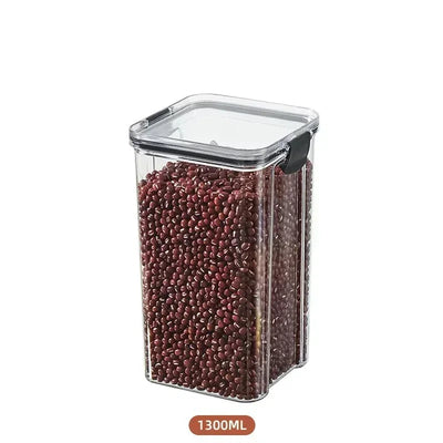 460-1800ml Sets Kitchen Stackable Sealed Jar Plastic Food Storage Box Multigrain Tank Bottle Dried Fruit Tea Storage Containers by Smarsty
