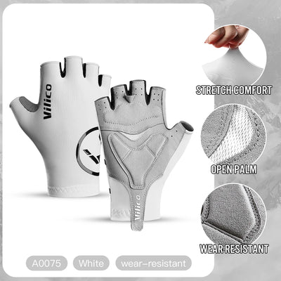 Breaking Wind Cycling Half Finger Gloves Anti-slip Bicycle Mittens Racing Road Bike Glove MTB Biciclet Guantes by Smarsty