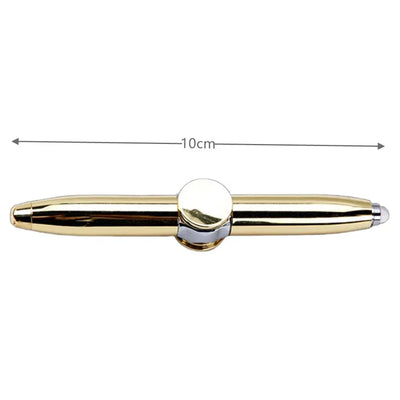 Multifunctional Decompression Finger Rotate Luminous Gyro Pens Toy Fidgets Spinner LED Light Ballpoint Pen Metal Gyro Pen Gift by Smarsty