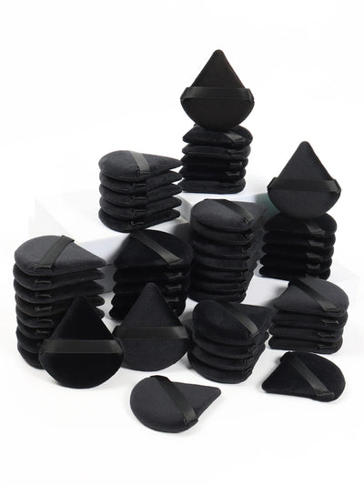 Black Triangle Powder Puff for Flawless Makeup Application - Smarsty