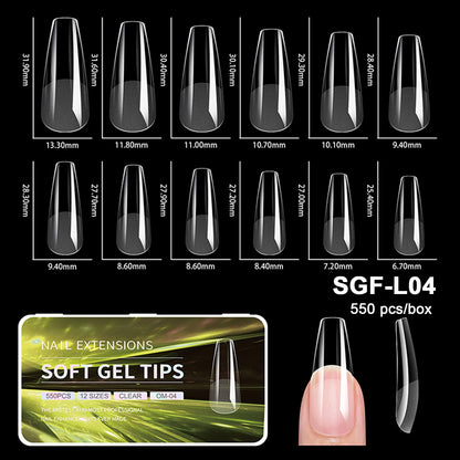 Luxury Soft Gel False Nail Tips for Elegant Manicure - Smarsty