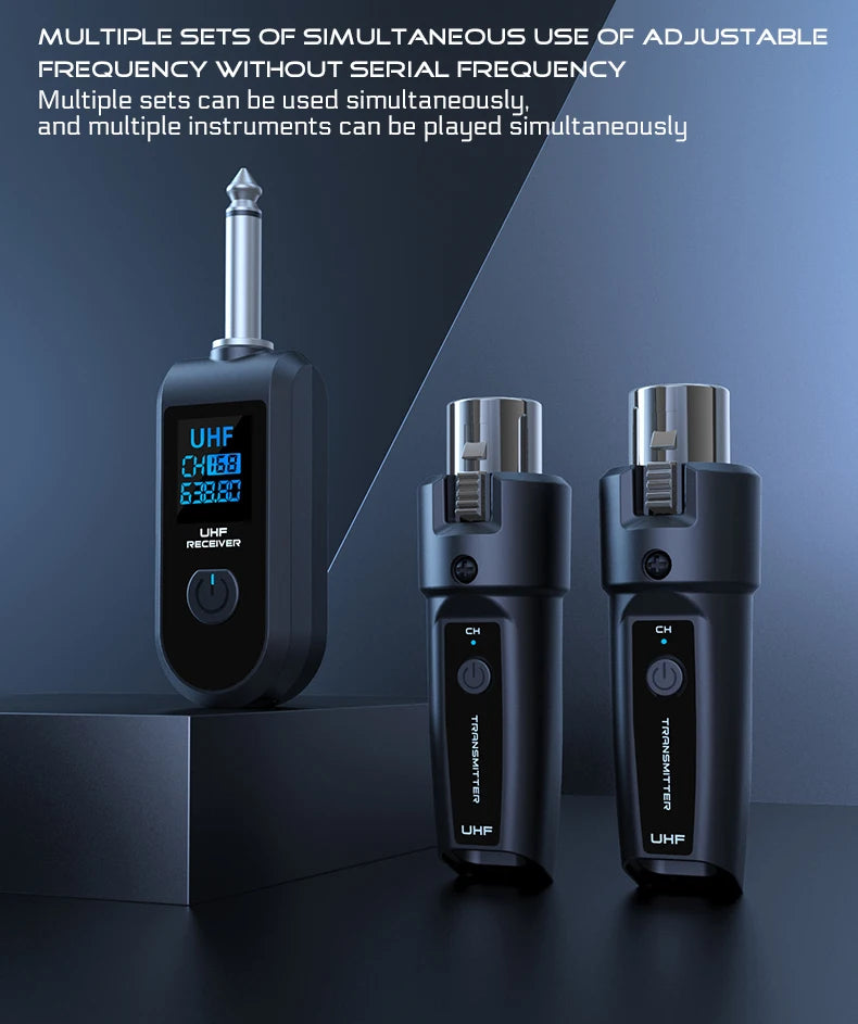 Wireless Microphone System with XLR and 6.5 Transmitter - Smarsty