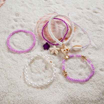 Bohemian Shell Beaded Bracelet Set for Women - Smarsty