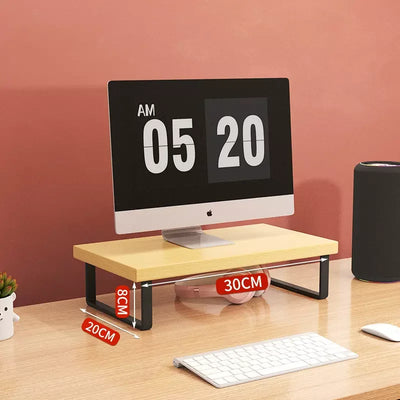 30/40/50cm Monitor Raised Shelf Office Laptop Bracket Desktop Computer Stand Desktop Rack Home Storage Holders Organizer by Smarsty