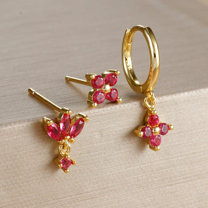 3PCS Stainless Steel Dangle Earrings Set for Women - Smarsty
