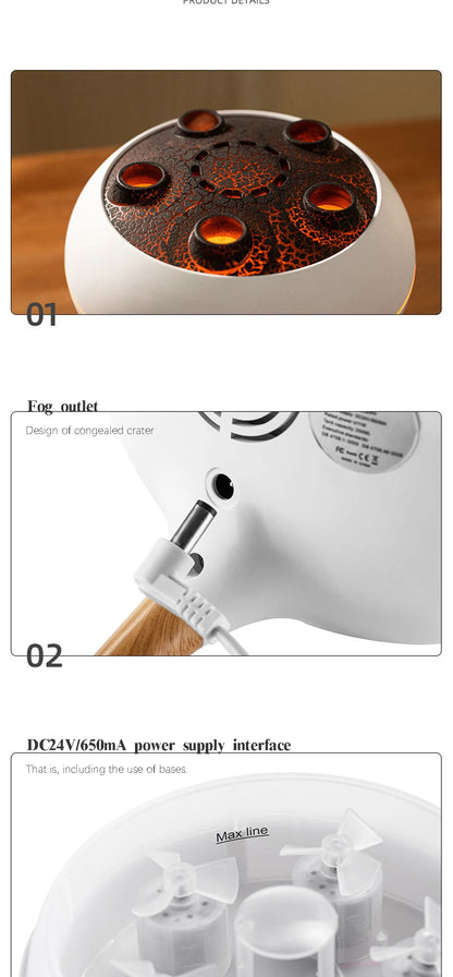 Dynamic Jellyfish Air Humidifier with Remote Control - Smarsty