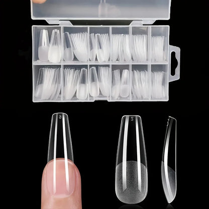 120Pcs Full Cover French Press On Nail Tips - Smarsty