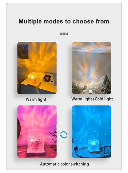Dynamic Rotating Water Ripple Projector Night Light - Smarsty