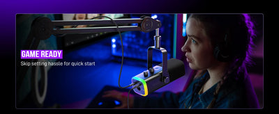 FIFINE USB XLR Dynamic Microphone for Gaming and Streaming - Smarsty