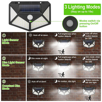 Multifunctional Solar LED Garden Light with Motion Sensor - Smarsty