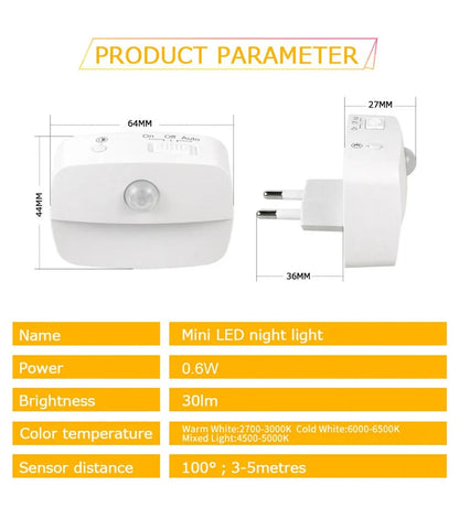 Smart Motion Sensor LED Night Light for Home Use - Smarsty