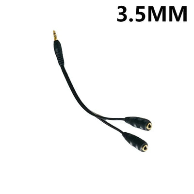 Dual Female Audio Cable Y Splitter For Headphones - Smarsty
