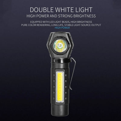 LED COB Headlight Band USB Charging Waterproof Head-Mounted Flashlight Detachable Multifunctional 5W/1600mAh for Running Cycling