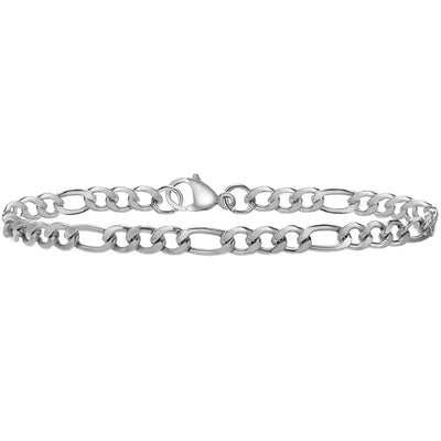 Trendy Stainless Steel Cuban Chain Bracelet for Men - Smarsty