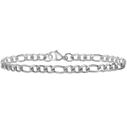 Trendy Stainless Steel Cuban Chain Bracelet for Men - Smarsty