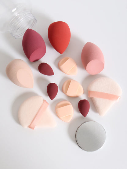12Pcs Latex-Free Makeup Sponge Set for Flawless Application - Smarsty