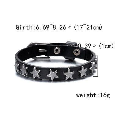 Leather Wrap Bracelet for Men and Women with Buckle Closure - Smarsty