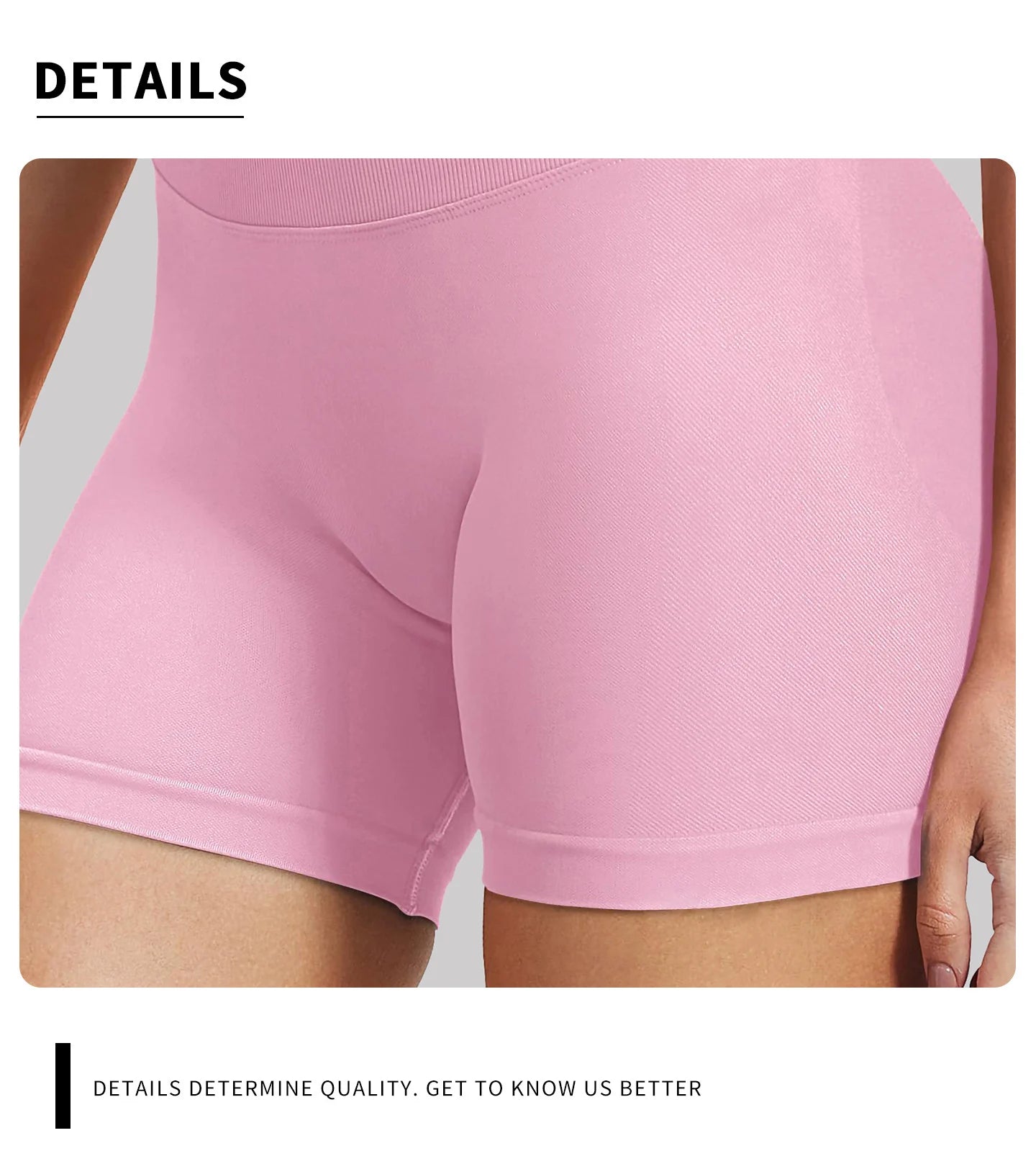 4.5''Shorts Seamless Low Ribbed Waistband Gym Shorts Scrunch Bum Yoga Shorts Booty High Stretch Running Bike Shorts - Smarsty
