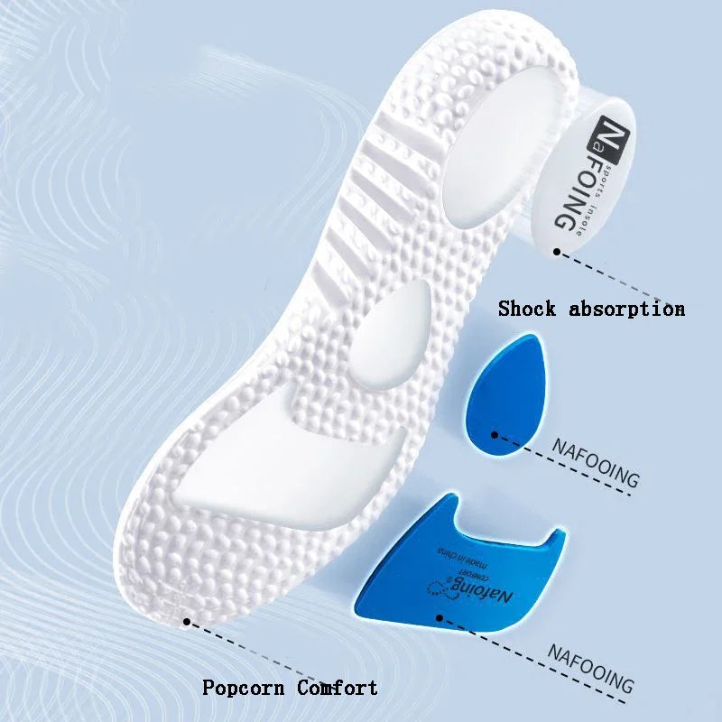 Soft-soled Sports Insoles for Men Shock-absorbing and Breathable in Summer Not Tiring To Stand for A Long Time - Smarsty