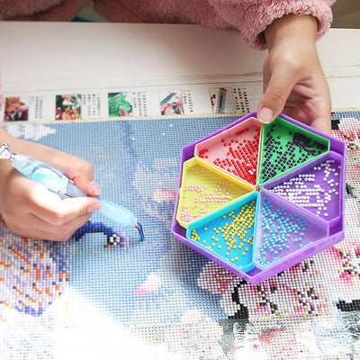 Removable Diamond Painting Storage Containers with 6 Slots - Smarsty