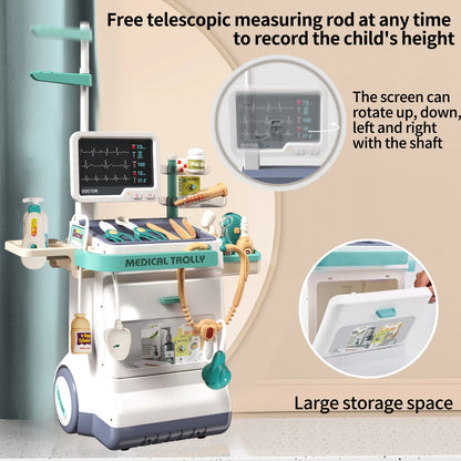 Children's Doctor Toy Set Role-Playing Injection and Stethoscope Simulation for Medical Play Birthday Gift for Boys and Girls