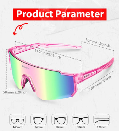 SCVCN new Outdoor Cycling Sunglasses Men MTB Bike Glasses Sports Mountain Climbing fishing Women Bicycle Cycling UV400 Goggles by Smarsty