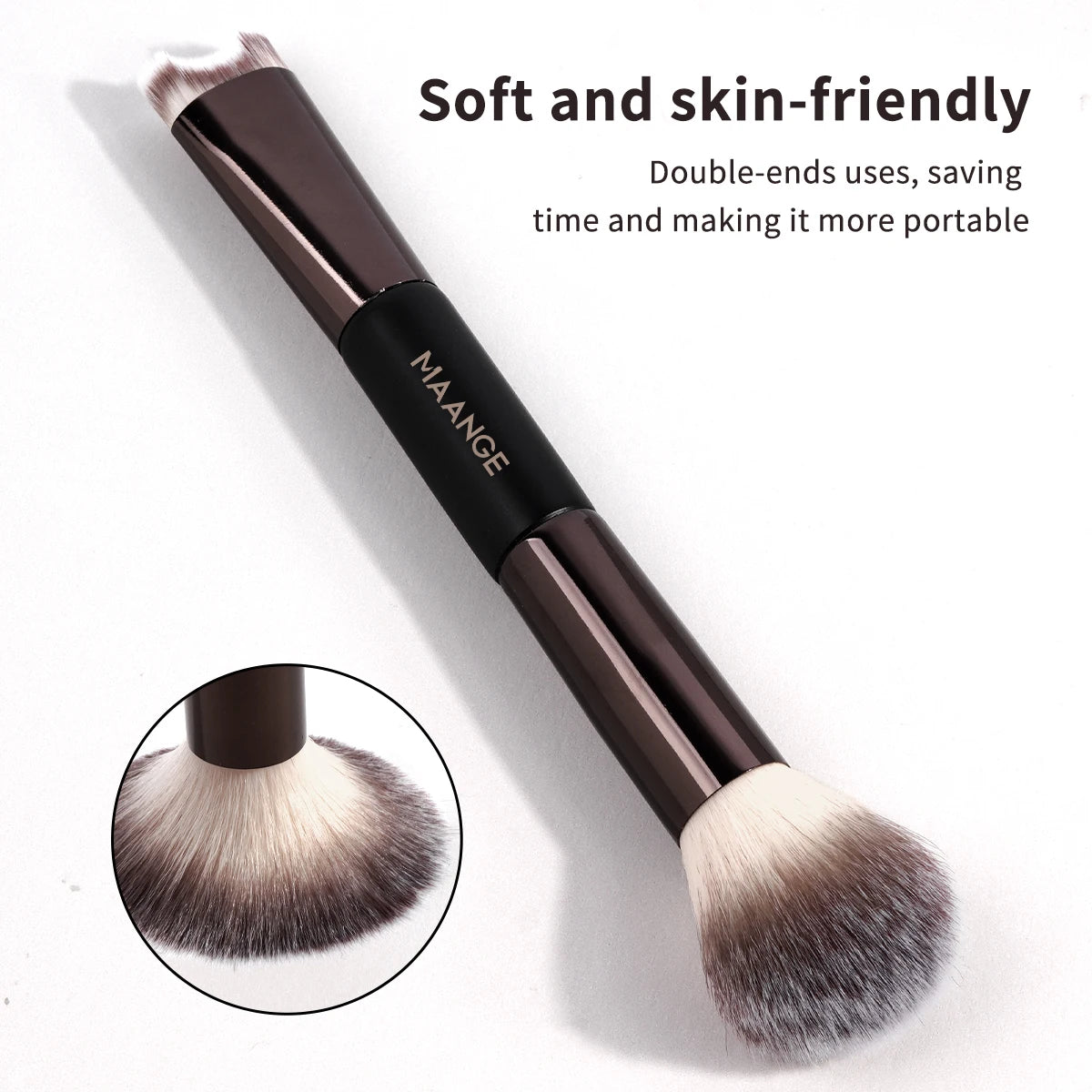 MAANGE U-Shaped Nose Contour Brush for Sculpting and Defining - Smarsty