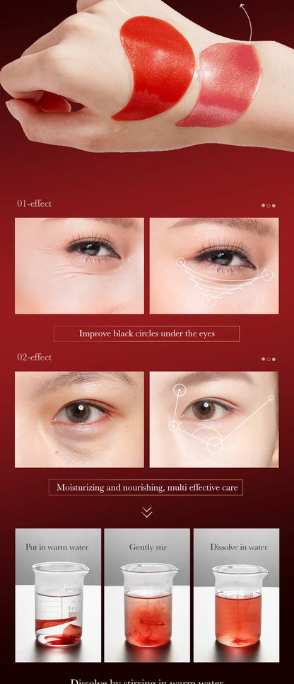 SADOER Red Pomegranate Eye Mask for Dark Circles Removal - Smarsty