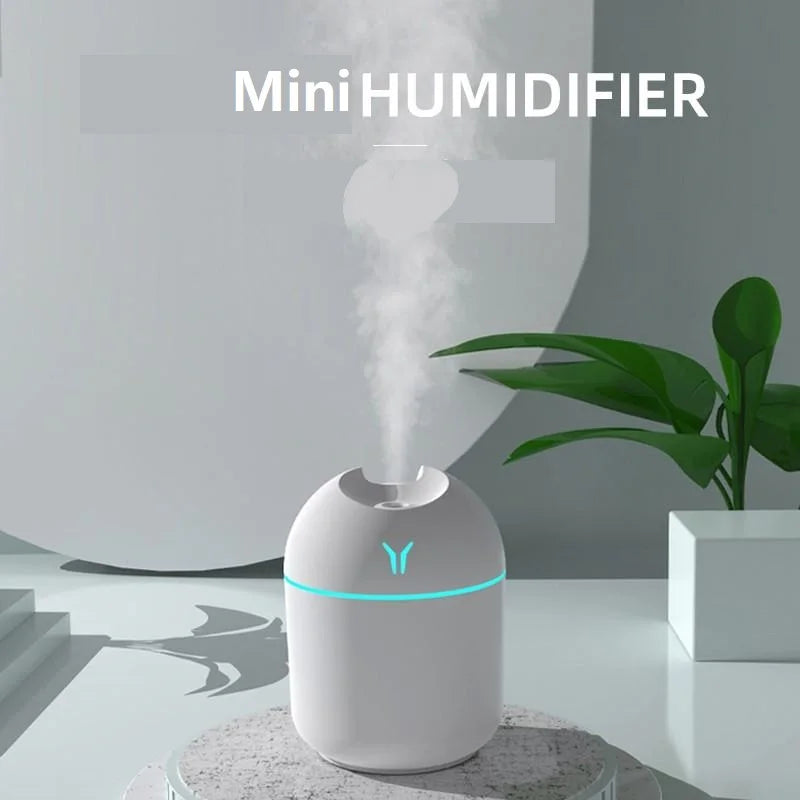 USB Mini Aroma Essential Oil Humidifier with LED Lamp - Smarsty