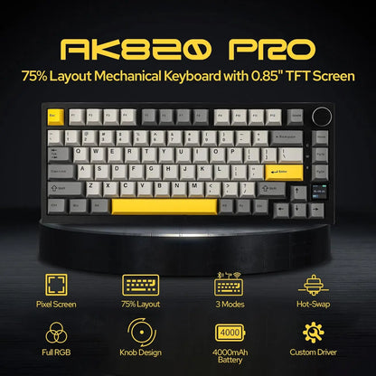 Wireless Mechanical Keyboard With Bluetooth Five One RGB