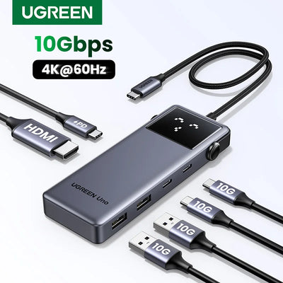 USB C Hub 6 In 1 4K60Hz PD100W ProDockingStation Adapter - Smarsty